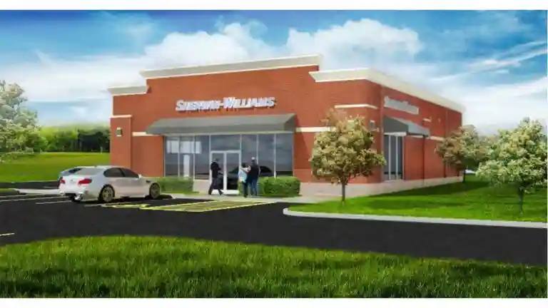 Huntley gives preliminary nod to updated Sherwin Williams store design